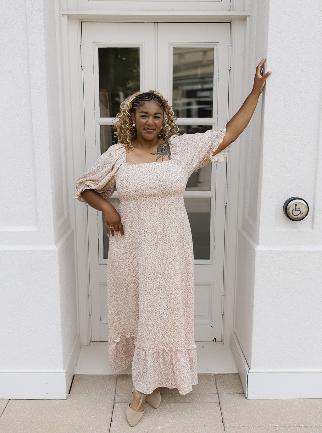 Pink Floral Maxi