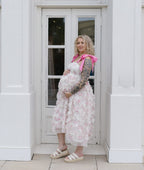 The Secret Garden Dress | Floral Textured Smocked Midi Dress
