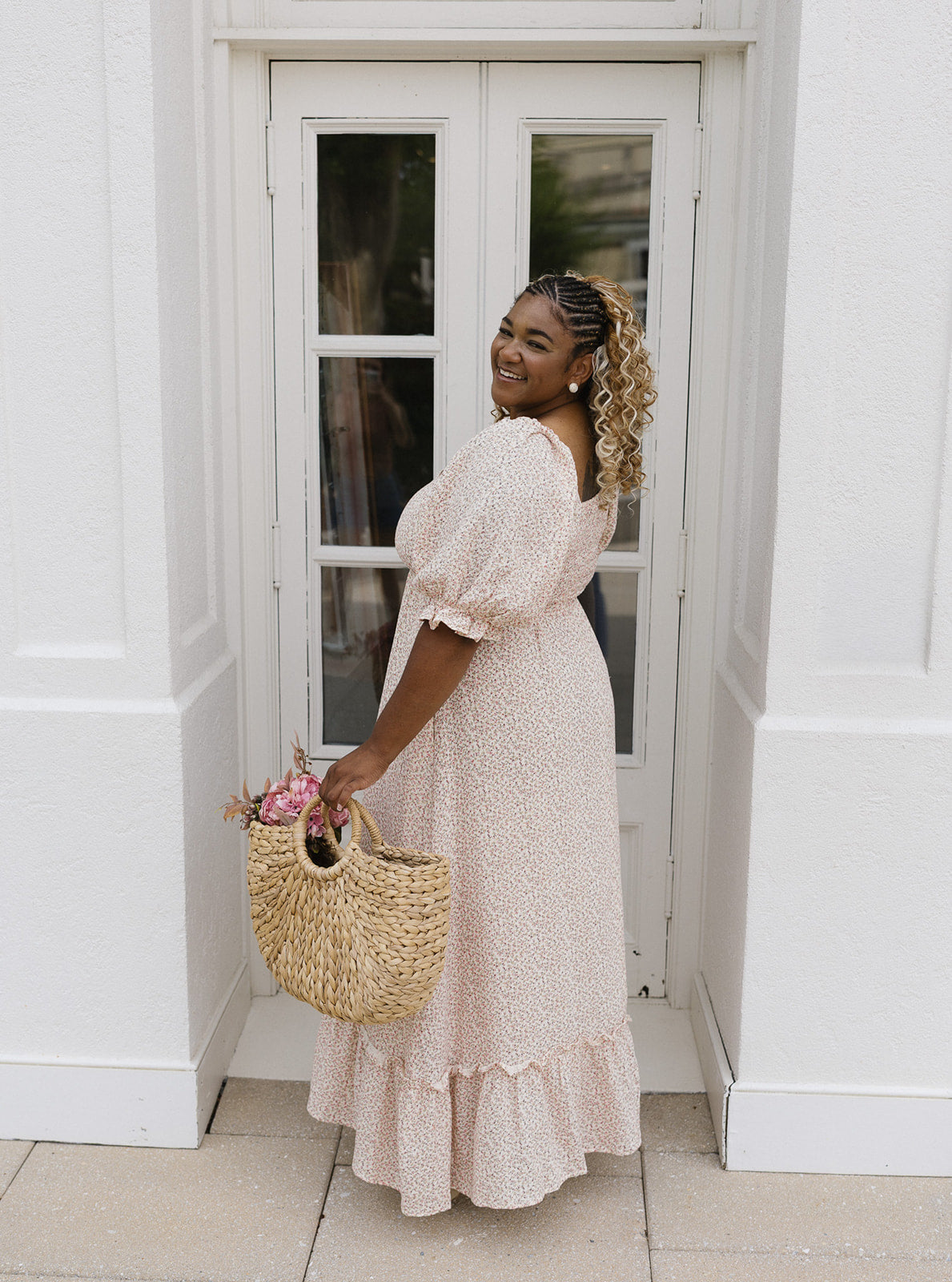 Pink Floral Maxi