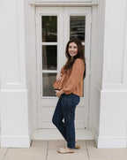 The Everly Blouse | Ruffle Pintuck Blouse