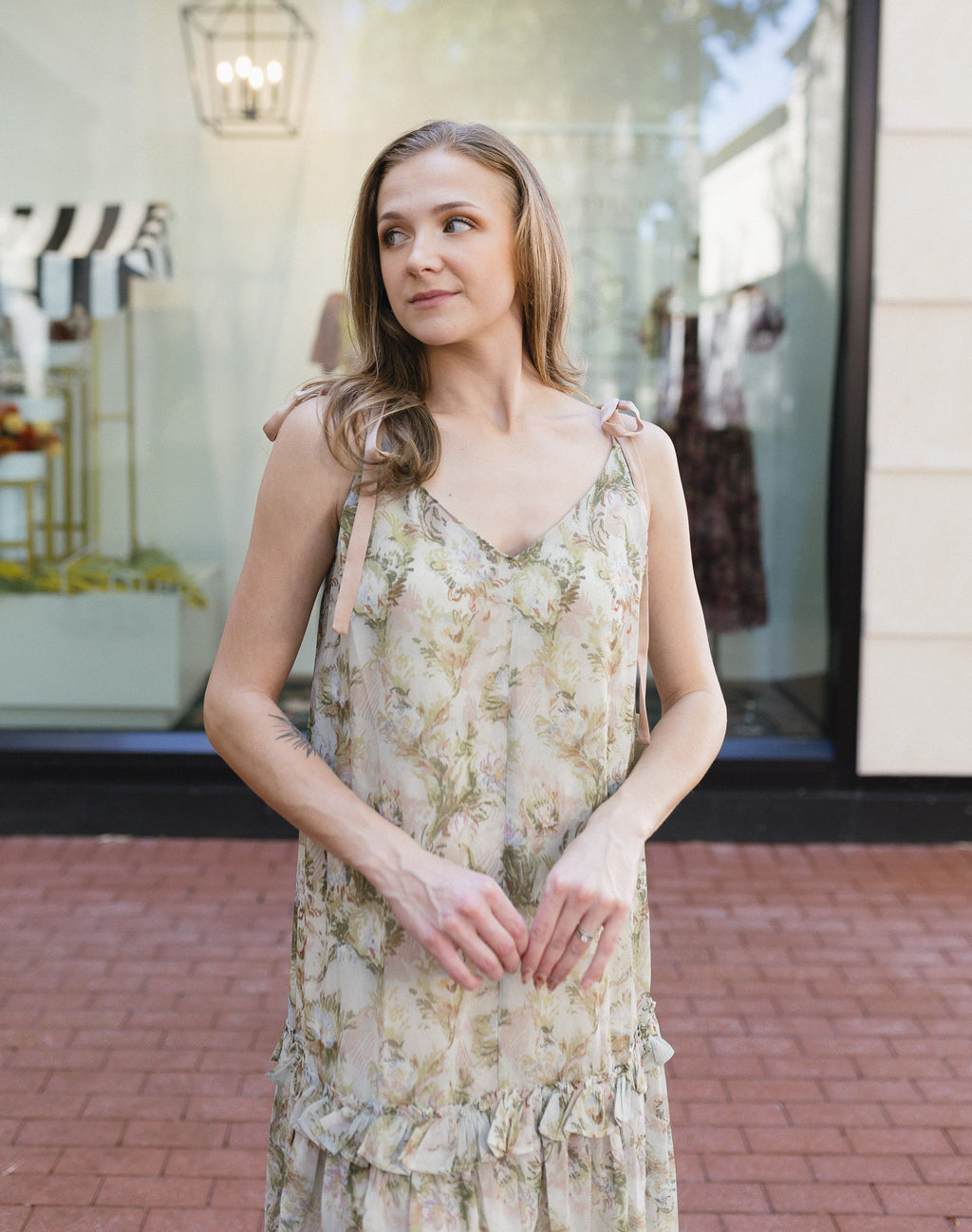 The Flower Market Midi Dress