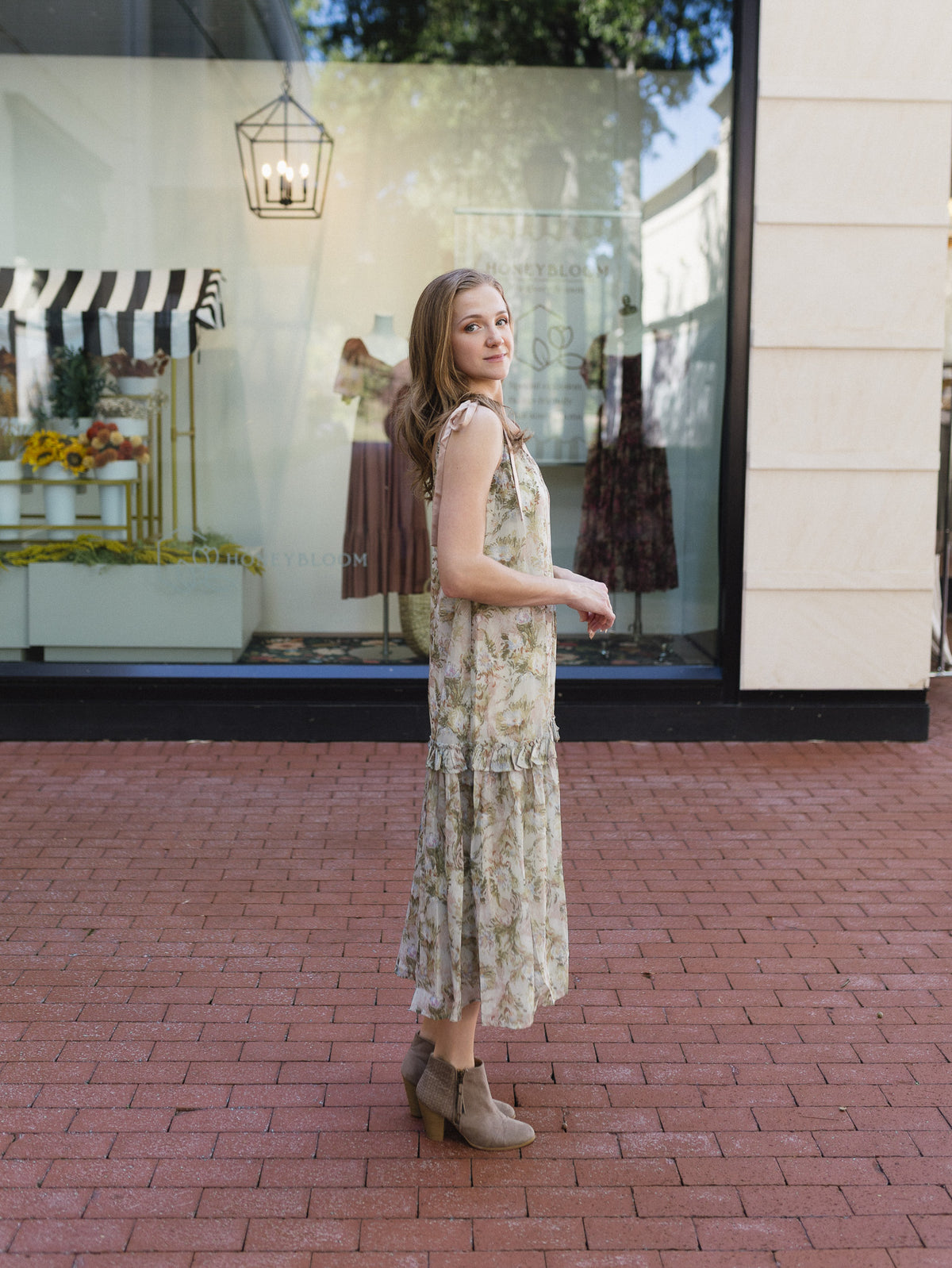 The Flower Market Midi Dress