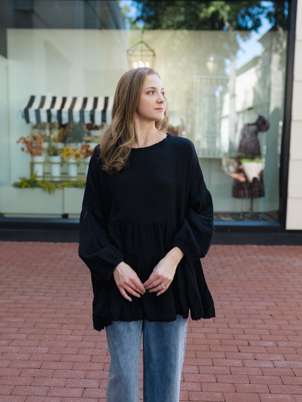 The Midnight Gauze Top