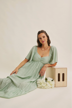 The HoneyBloom Classic Midi Dress | Flowy Sleeve Midi Dress