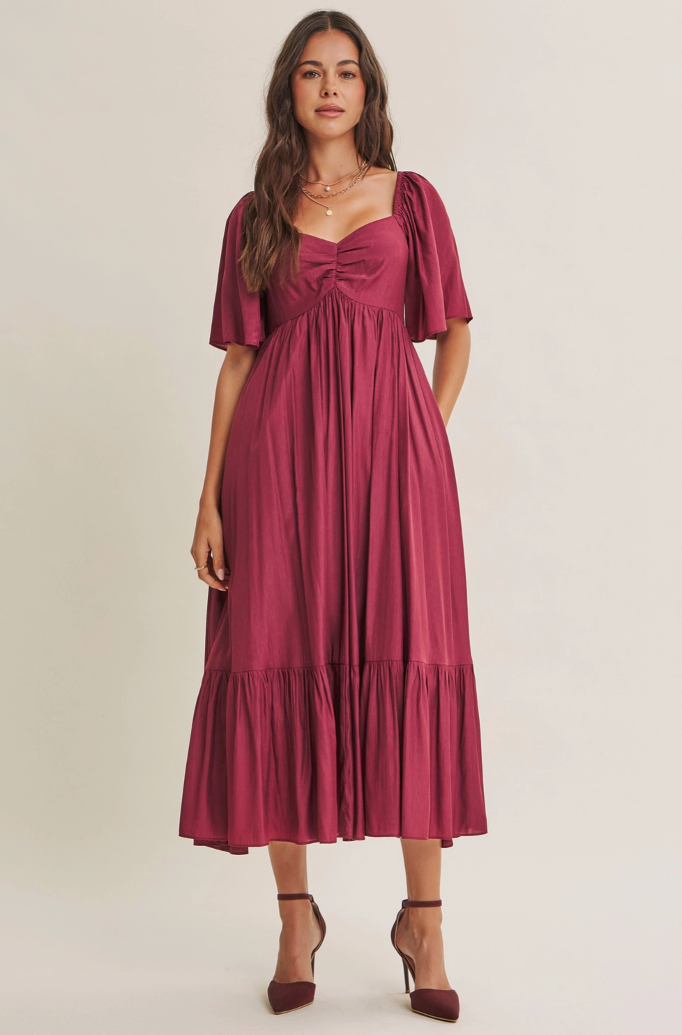 The HoneyBloom Classic Midi Dress