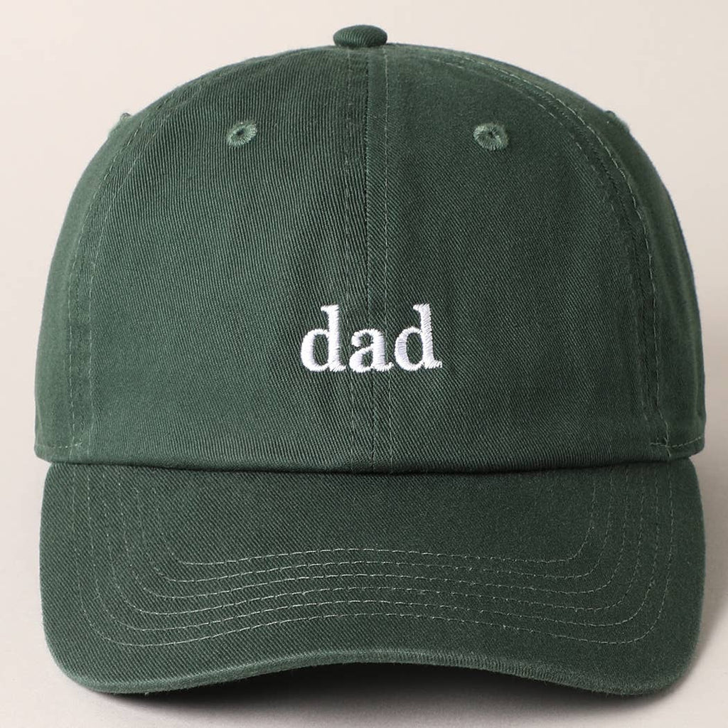 Father's Day Baseball Cap With Dad Text Embroidery, back view