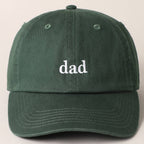 Father's Day Baseball Cap With Dad Text Embroidery, back view