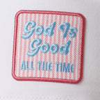 God Is Good All The Time Seersucker Brim Cap 🤍