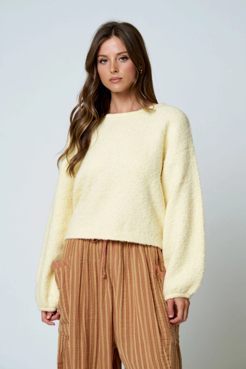 Butter Yellow Cloud Sweater