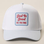 God Is Good All The Time Seersucker Brim Cap 🤍