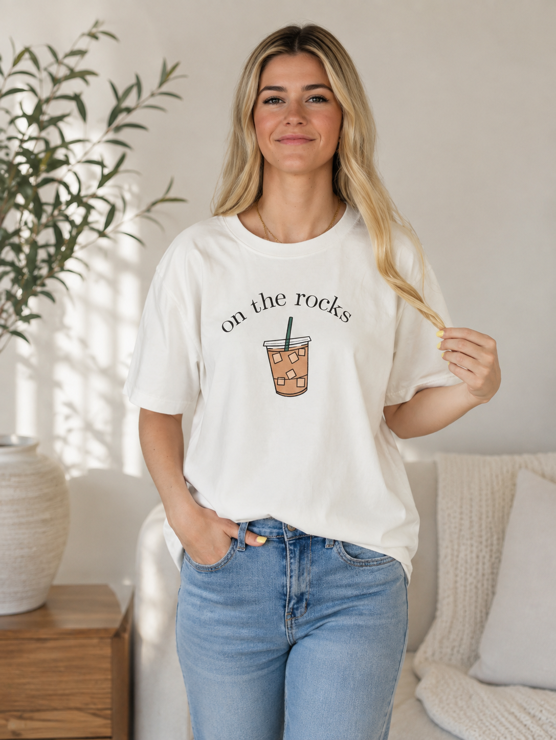 On The Rocks Iced Coffee Tee